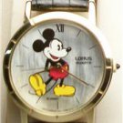 Disney New Stunning Mother of Pearl Mens Mickey Mouse Watch! By Lorus! HTF