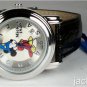 Disney New Silver Date Sorcerer Mickey Mouse Watch! Ultra-Rare! Gorgeous!