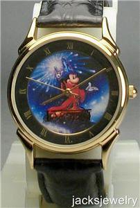 Disney Extremely Rare Artist Lassen Sorcerer Mickey Mouse Watch! New! HTF!