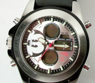 New Disney Multi-Function Mens Mickey Mouse Watch HTF! Retired!