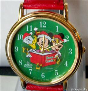 Disney Stunning Mickey Mouse Christmas Watch! New!
