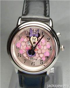 New Disney Funamation Animated Minnie Mouse Watch! Hard To Find! Legs Move!
