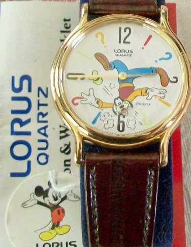 Brand-New Disney Lorus Animated Goofy Watch! Head is Secondhand! Rare! HTF!