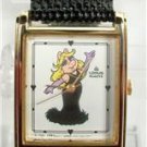 Lorus Muppets Miss Piggy Watch! Gold Tanq Bezel!  Stunning! Brand-new!
