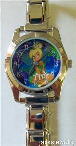 Disney Stunning Tinkerbell Italian Charm Watch! New!