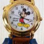 Disney Stunning Gold Lorus Talking Mickey Mouse Watch! New!