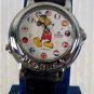 Disney Stunning Silver Small World Lorus Musical Mickey Mouse Watch! New!