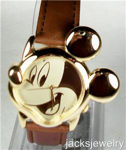 New Disney Rare Mickey Mouse Watch! Hard To Find! Shape of His Face!