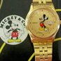New Disney Starburst Seiko Mens Mickey Mouse Watch! Day/Date HTF GORGEOUS!