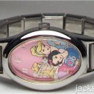 New Disney Rare Three Princess Disney Italian Charm Watch! HTF