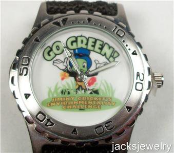 New Disney Rare Go Green Cast Member Only Jiminy Cricket Watch! HTF!