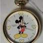 New Disney Stunning Mickey Mouse Pocket Watch! Hard To Find!