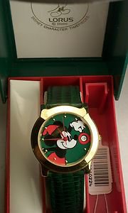 New Disney Mickey Mouse Christmas Watch! With Date! HTF! Free Gift &  Watch!