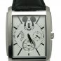 Brand-New Disney Silver Tanq Day Date Mens Mickey Mouse Watch! Gorgeous!