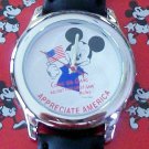 Brand-New Limited Edition Disney Patriotic Mickey Mouse Watch! HTF!