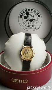 Disney Brand-new Thru the Mirror Ladies Seiko Mickey Mouse Watch! Mint Gorgeous!