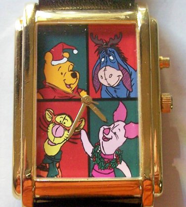 Brand-New Disney Winnie Pooh, Tigger, Eeyore Christmas Watch! HTF! Rare! Retired
