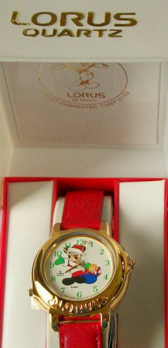 BRAND-NEW Lorus Disney Mickey Mouse Christmas Watch! Rare! REtired! HTF