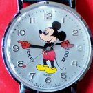 Vintage West Germany Wind-Up Mechanical Mickey Mouse Watch! HTF! Wow!