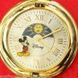 Disney Sun/Moon Phase Mickey Mouse Pocket Watch! New!