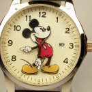 Brand-New Disney 1-1/2" dial Mens Mickey Mouse Watch! HTF! Gorgeous with Date!
