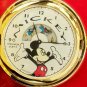 Brand-New Disney ANIMATED CHARACTER DIAL Mickey Mouse Pocket Watch! HTF!