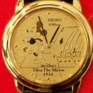 Brand-New Disney THRU THE MIRROR Seiko Mens Mickey Mouse Watch! HTF!