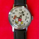Vintage! Disney Wind-Up Bradley Mickey Mouse Watch! Large Dial! HTF!