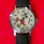 Vintage! Disney Wind-Up Bradley Mickey Mouse Watch! Large Dial! HTF!