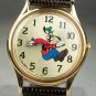 New! Disney Stunning Gold Backwards Goofy Watch! HTF! Numbers Backwards! Neat!