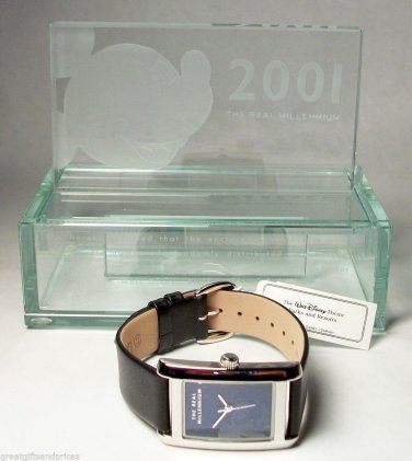 Disney Limited Edition Millenium Mickey Mouse Watch! With Glass Sculpture! New!
