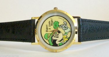 Brand-New Disney St. Patrick's Day Irish Mickey Mouse Watch! Very Rare! Wow!