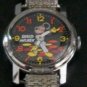 Vintage! HTF! Disney Wind-Up Bradley Mickey Mouse Watch! Disco! Keeps Time!