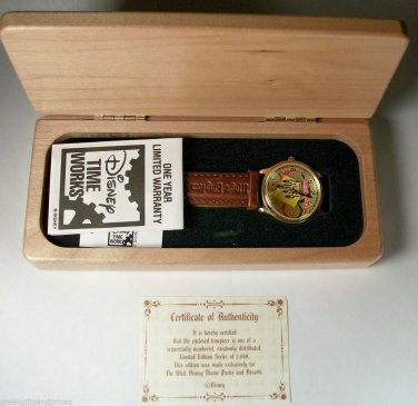 Disney Limited Edition Mickey Mouse Watch! Mint! HTF! Only 3,000 Made!