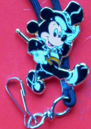 Brand-New Disney Hollywood Top Hat Cast Members Only Mickey Mouse Lanyard! HTF!