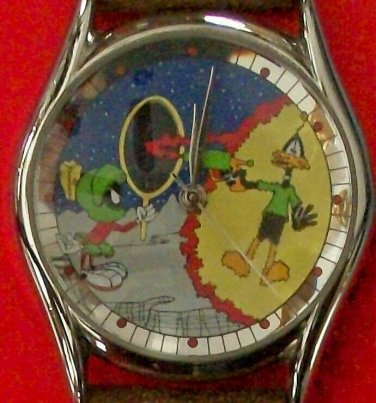 New Armitron Marvin the Martian Watch! HTF! Retired! Marvin & Daffy on Dial! HTF