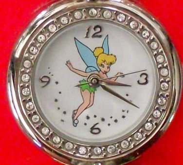 New! Disney Rhinestone Encrusted Tinkerbell Watch! Retired! HTF! Gorgeous!