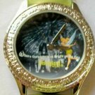 New Disney Rhinestone Embellished Tinkerbell Watch! HTF! Gorgeous!