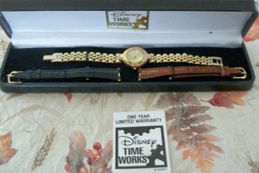 New Disney Wardrobe Ladies Mickey Mouse Watch set! Stunning! HTF! Retired!