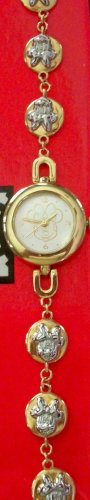 New Disney Extremely Rare Minnie Mouse Watch! Unique Charm Bracelet! HTF! Rare!