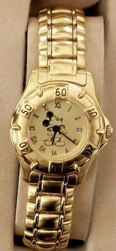 New Disney Ladies Mickey Mouse Watch With Date! High end! Gorgeous! Rare!