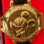 Brand-New Disney Gold Coin Flip Top Lorus Mickey Mouse Watch! RARE! HTF!