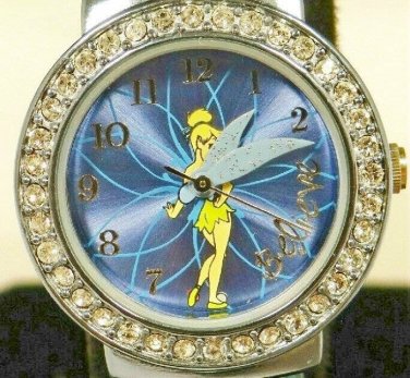 Brand-New Disney Rhinestone Ladies Tinkerbell Watch! HTF! Stunning!