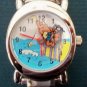 Brand-New ANIMATED Garfield Italian Charm Watch! He moves Around The Dial! HTF!