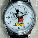 Brand-New Disney Silver Points To  Time Mens Mickey Mouse Watch! New W/tags! HTF