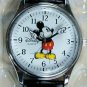 Brand-New Disney Silver Points To  Time Mens Mickey Mouse Watch! New W/tags! HTF