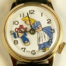 Disney wind-up Alice in Wonderland Watch w/Mad Hatter! HTF! Animated!