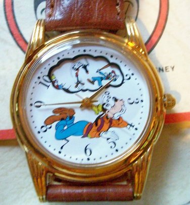 Brand-New Disney Animated Daydreaming Goofy Watch! HTF! Stunning! Rare!