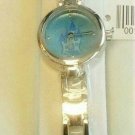 Disney Ladies Walt Disney Watch W/Castle on Blue Dial! New! Hard To Find!