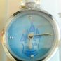 Disney Ladies Walt Disney Watch W/Castle on Blue Dial! New! Hard To Find!